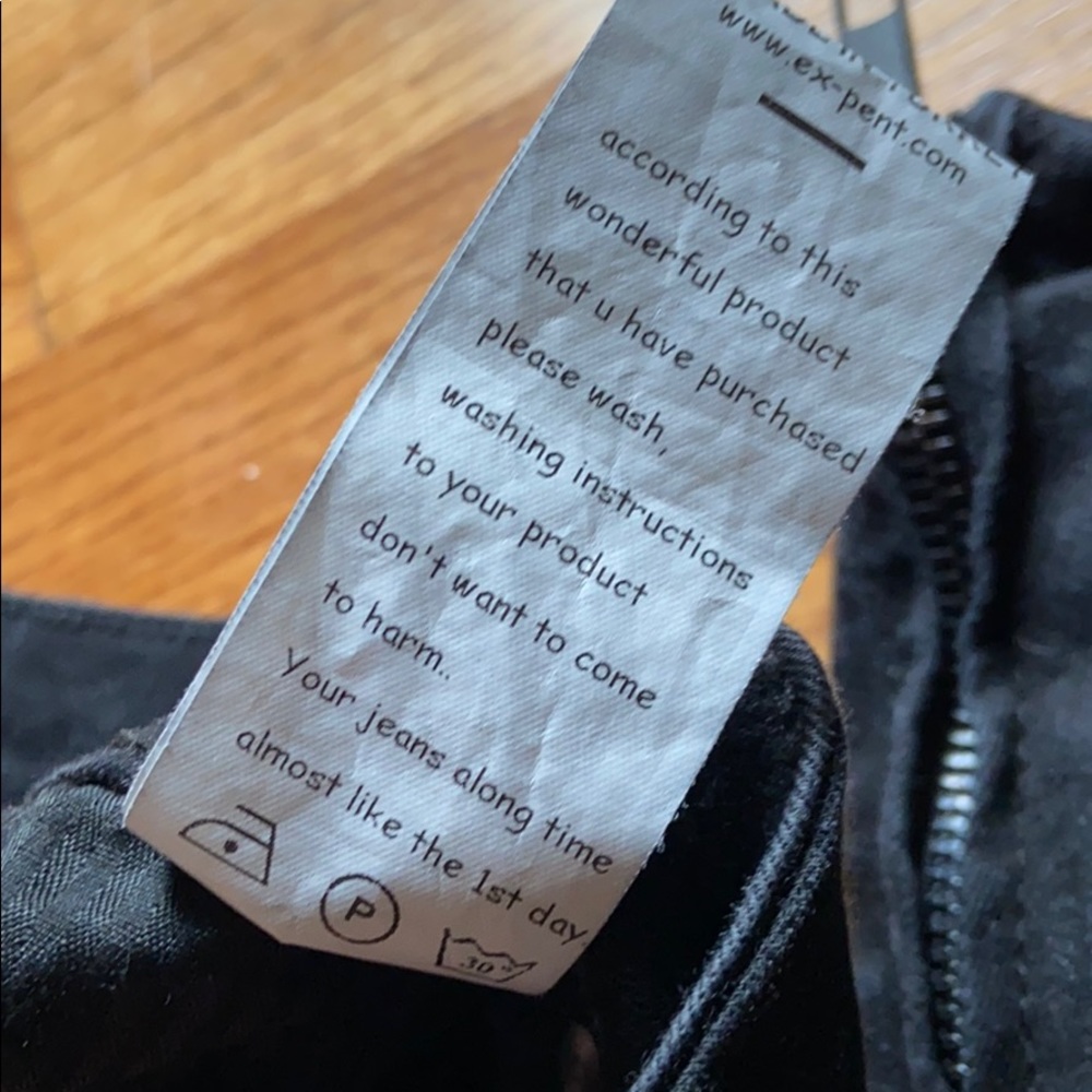 Black Denim Ex-Pent high rise skinny, zip ankle - Picture 11 of 11